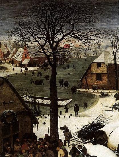 Pieter Bruegel the Elder The Census at Bethlehem Sweden oil painting art